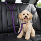 DogBedHouse Adjustable Nylon Headrest Pet Seat Belt