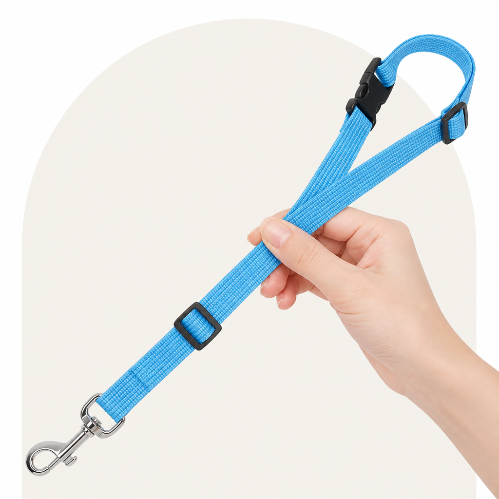 DogBedHouse Adjustable Nylon Headrest Pet Seat Belt