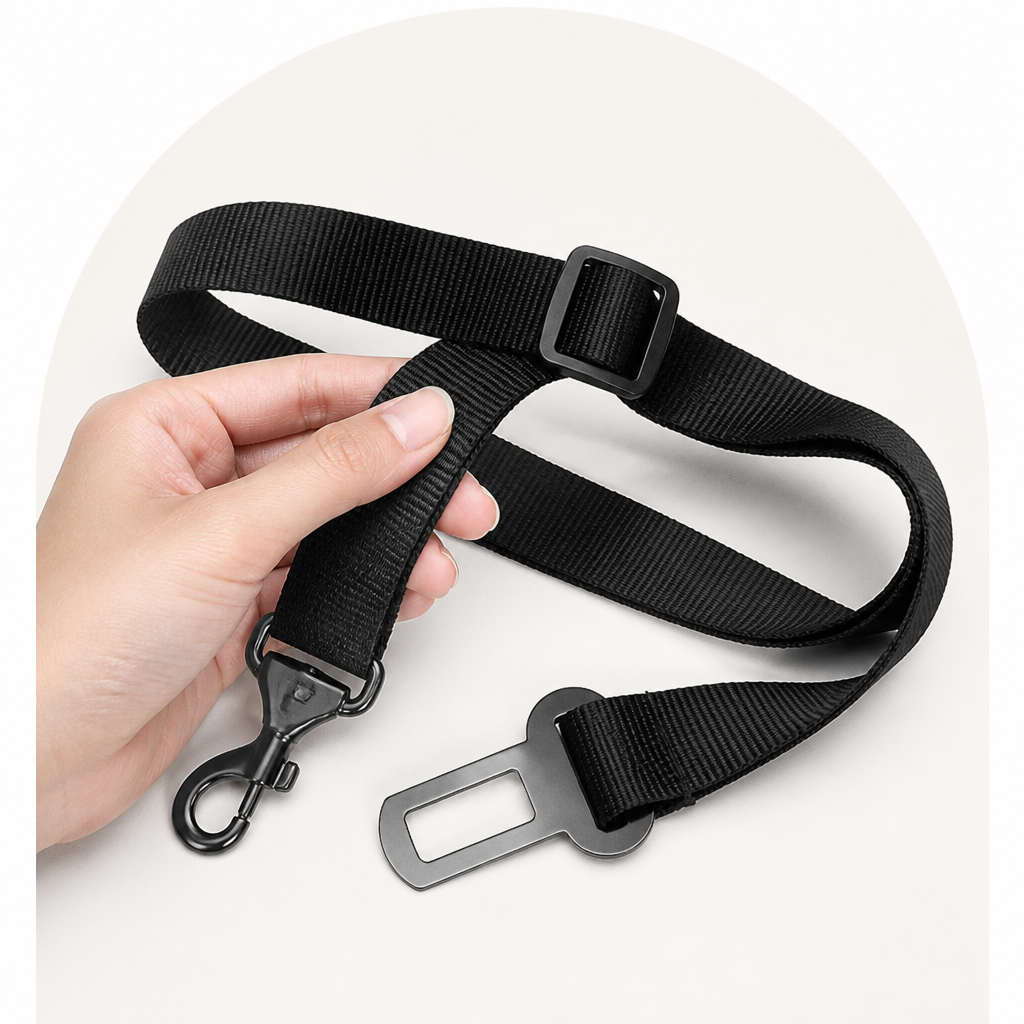 DogBedHouse Adjustable Nylon & Metal Buckle Car Seat Belt