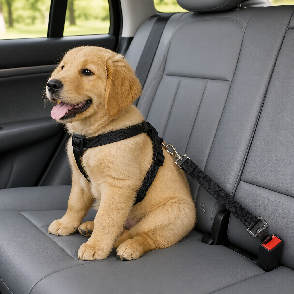 DogBedHouse Adjustable Nylon & Zinc Alloy Car Seat Belt