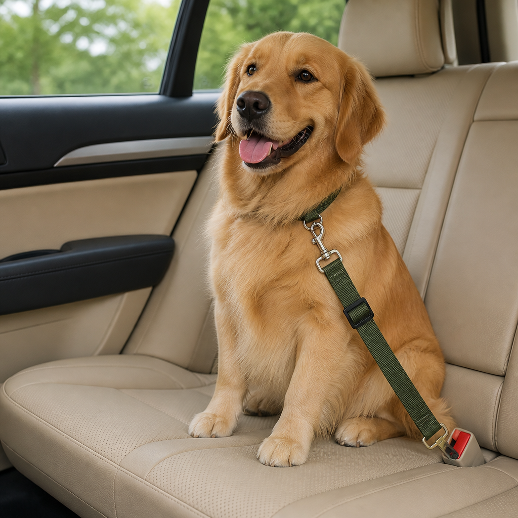 DogBedHouse Adjustable Nylon & Zinc Alloy Car Seat Belt
