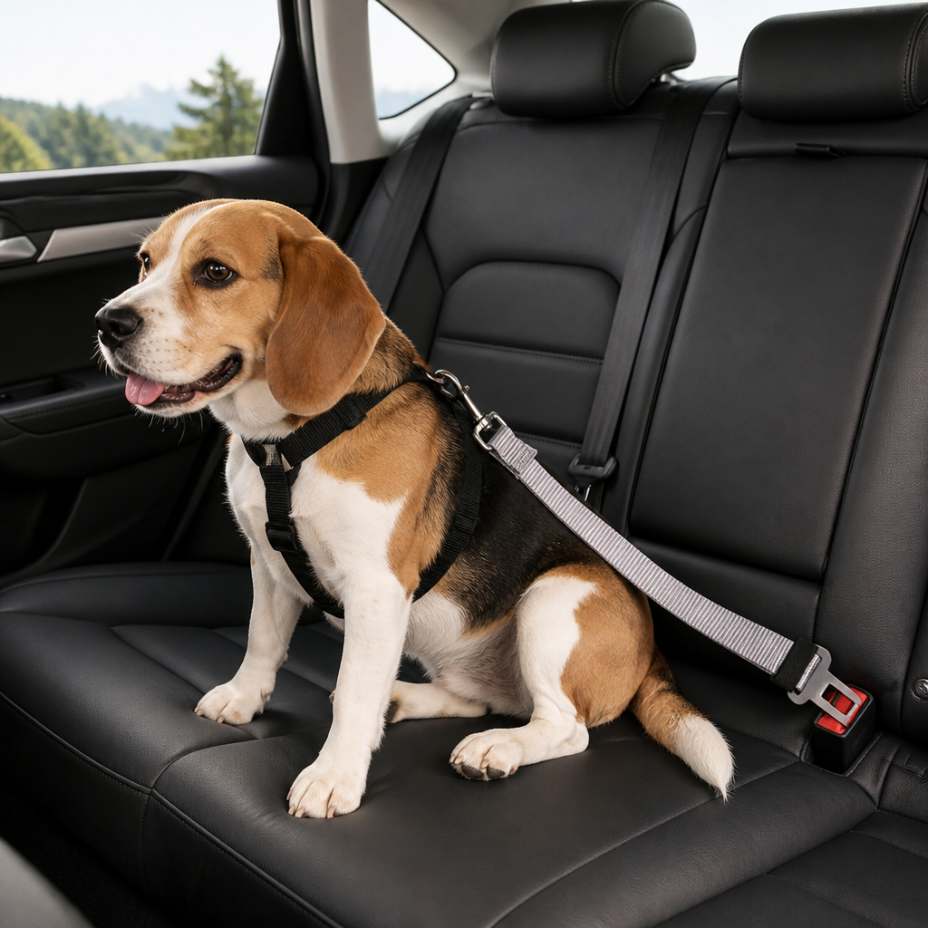 DogBedHouse Adjustable Nylon & Zinc Alloy Car Seat Belt