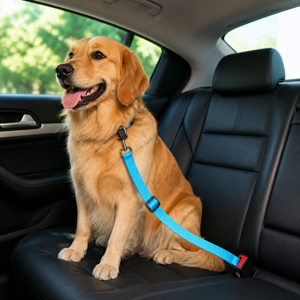 DogBedHouse Adjustable Nylon & Zinc Alloy Car Seat Belt