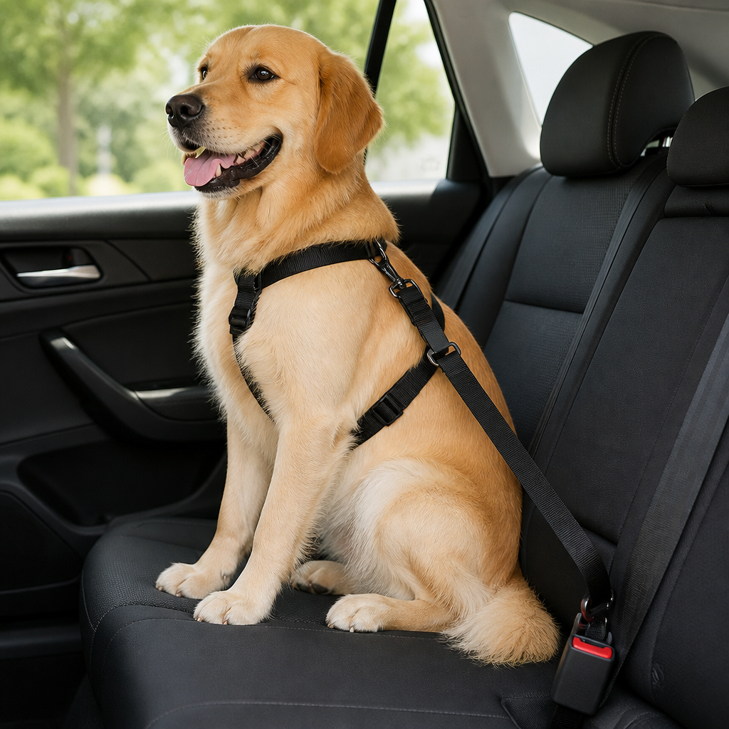 DogBedHouse Adjustable Nylon & Zinc Alloy Car Seat Belt