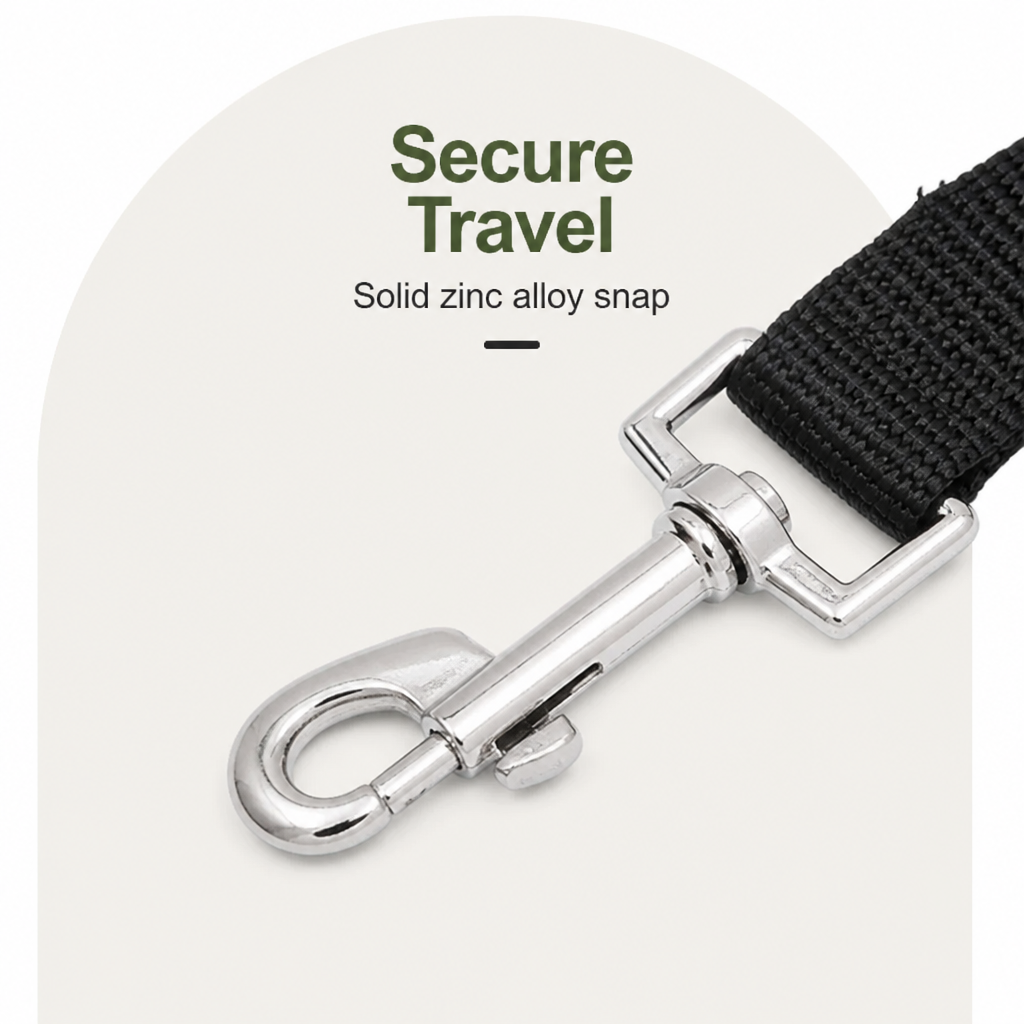 DogBedHouse Adjustable Nylon & Zinc Alloy Car Seat Belt