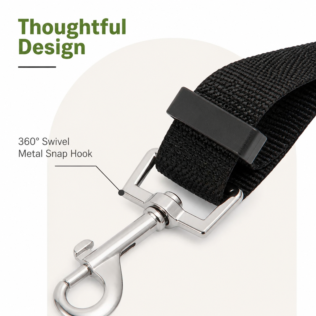 DogBedHouse Adjustable Nylon & Zinc Alloy Car Seat Belt