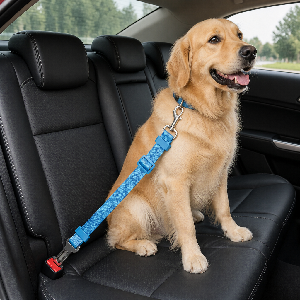DogBedHouse Adjustable Nylon & Zinc Alloy Car Seat Belt
