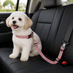 DogBedHouse Adjustable Reflective & Anti-Shock Harness Leash (Seat Tether)