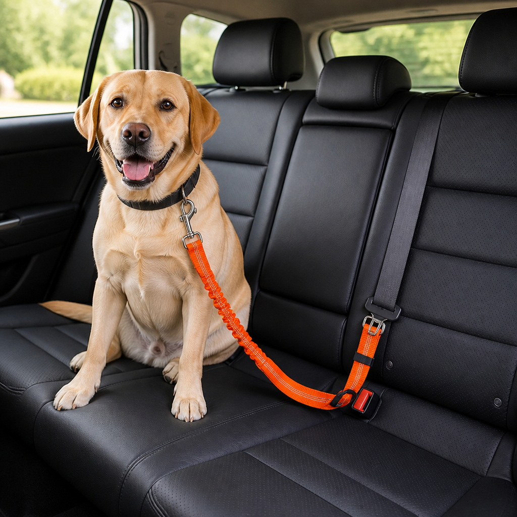 DogBedHouse Adjustable Reflective Quick-Release Car Safety Belt