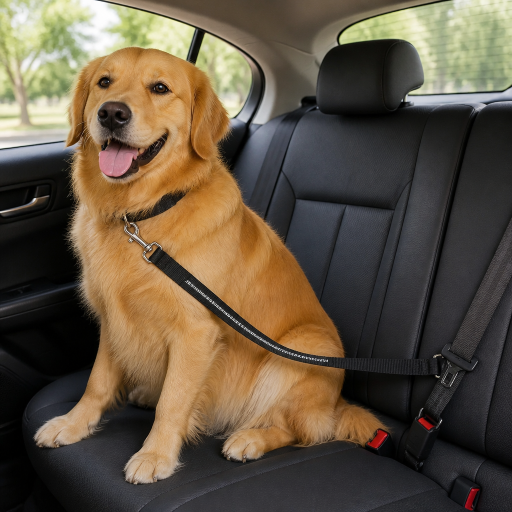 DogBedHouse Adjustable Reflective Quick-Release Car Safety Belt