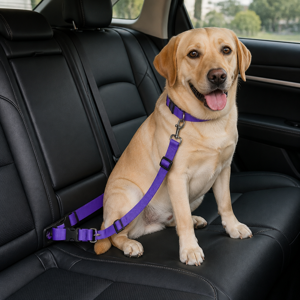 DogBedHouse Adjustable Reflective Quick-Release Car Safety Belt