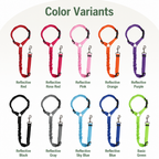 DogBedHouse Adjustable Reflective Quick-Release Car Seat Belt