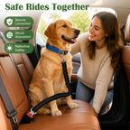 DogBedHouse Adjustable Shock-Absorbing & Reflective Dog Car Safety Belt