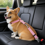 DogBedHouse Adjustable Shock-Absorbing & Reflective Dog Car Safety Belt