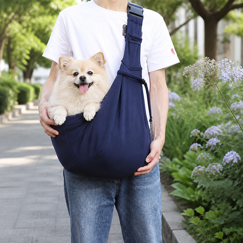 DogBedHouse Adjustable Shoulder Strap & Safety Buckle Sling Carrier