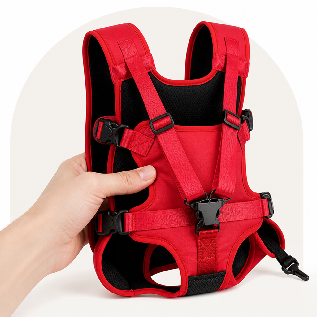 DogBedHouse Adjustable Straps & Breathable Mesh Front Carrier Backpack