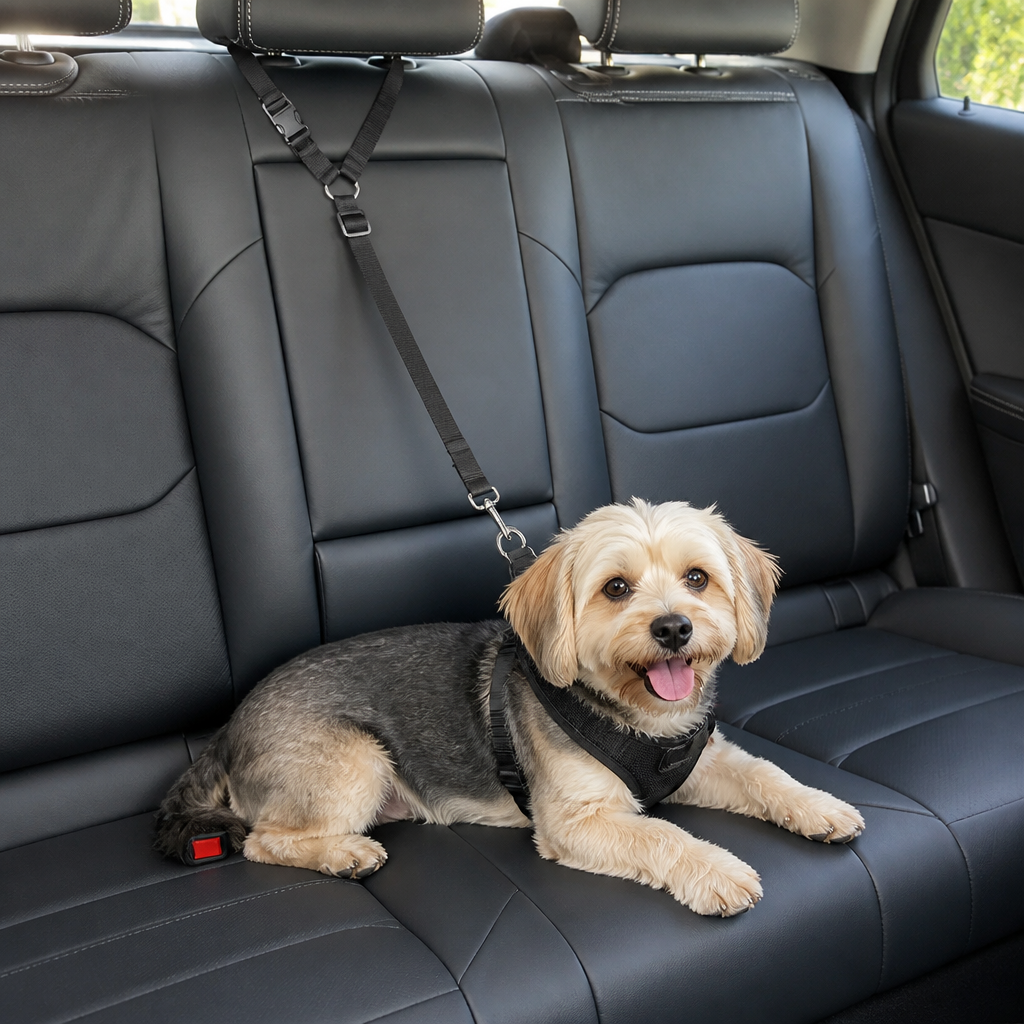 DogBedHouse Adjustable Stretch Nylon Car Seat Belt