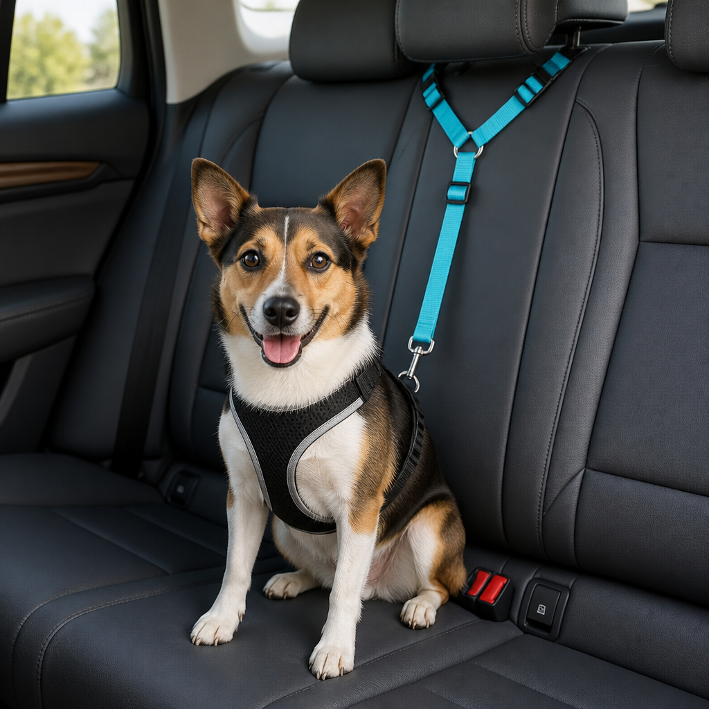 DogBedHouse Adjustable Stretch Nylon Car Seat Belt