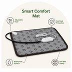 DogBedHouse Adjustable Temperature & Waterproof Heated Pet Mat (Overheat Protection)