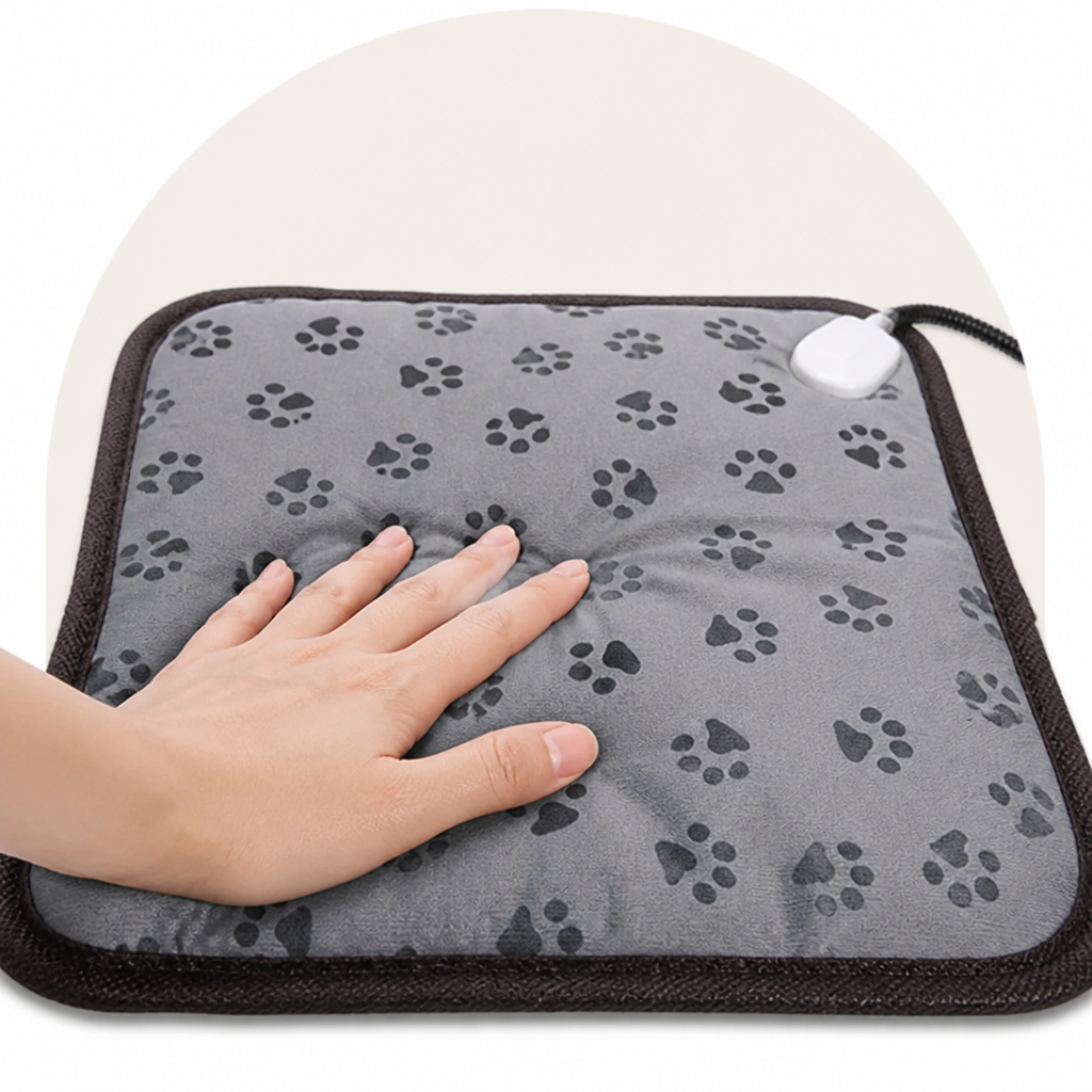 DogBedHouse Adjustable Temperature & Waterproof Heated Pet Mat (Overheat Protection)