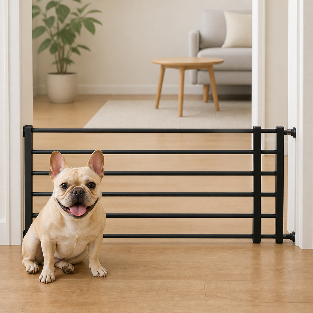 DogBedHouse Adjustable Width & Tool-Free Indoor Pet Gate