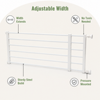 DogBedHouse Adjustable Width & Tool-Free Indoor Pet Gate