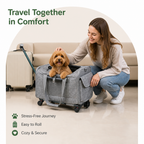 DogBedHouse Airline-Approved Rolling & Foldable Pet Carrier