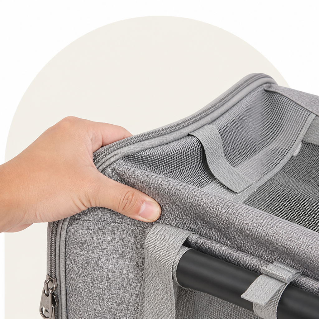 DogBedHouse Airline-Approved Rolling & Foldable Pet Carrier