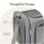 DogBedHouse Airline-Approved Waterproof & Breathable Mesh Pet Carrier (Removable Fleece Pad)