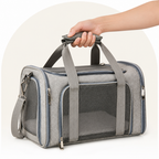 DogBedHouse Airline-Approved Waterproof & Breathable Mesh Pet Carrier (Removable Fleece Pad)