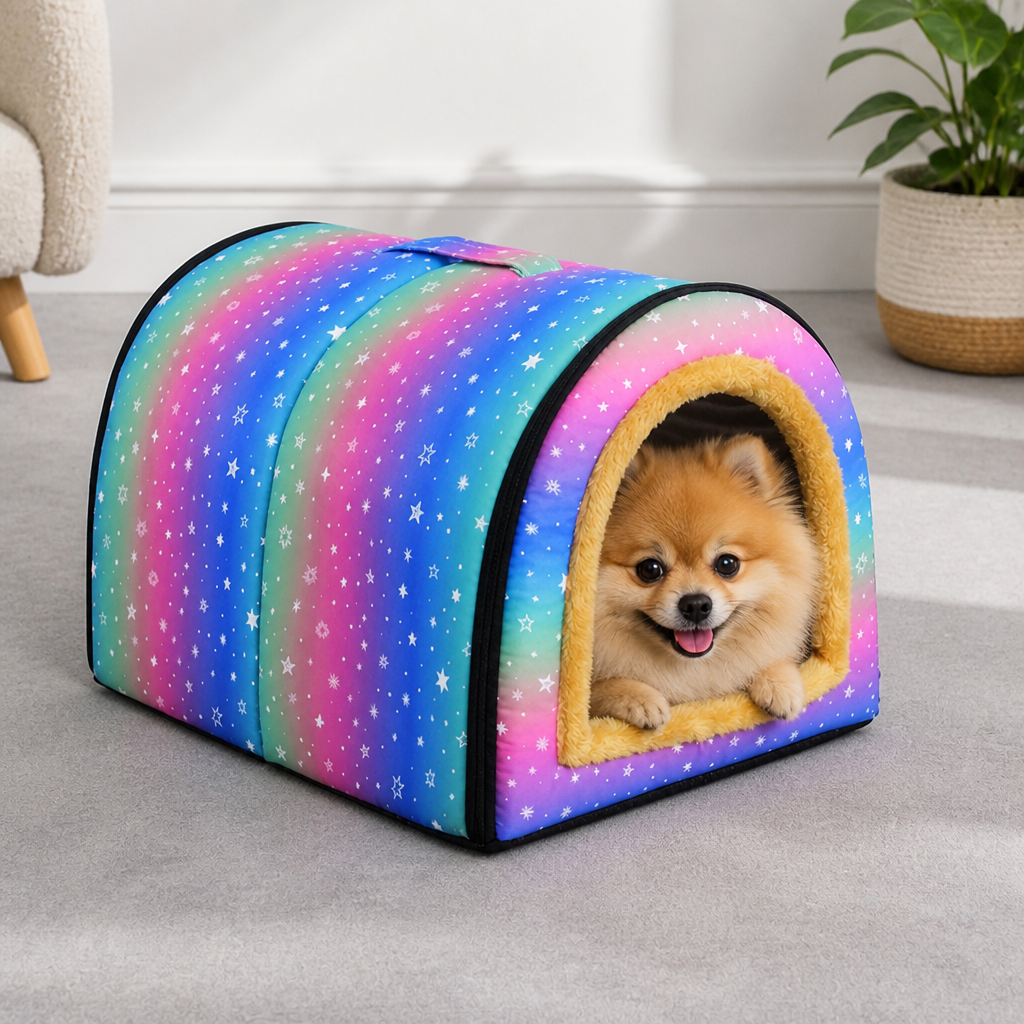 DogBedHouse All-Season Dismantlable & Washable Pet House (Detachable Cushion)