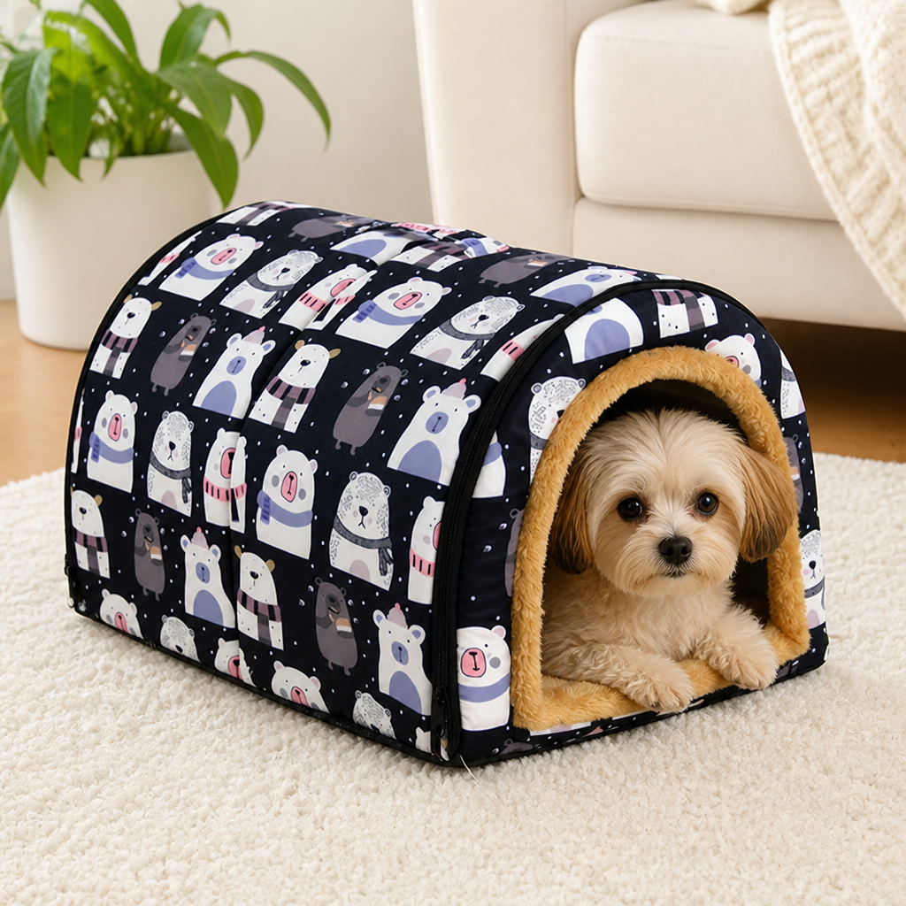 DogBedHouse All-Season Dismantlable & Washable Pet House (Detachable Cushion)