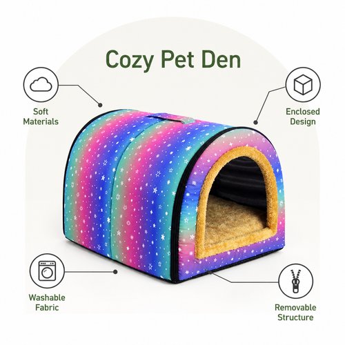 DogBedHouse All-Season Dismantlable & Washable Pet House (Detachable Cushion)