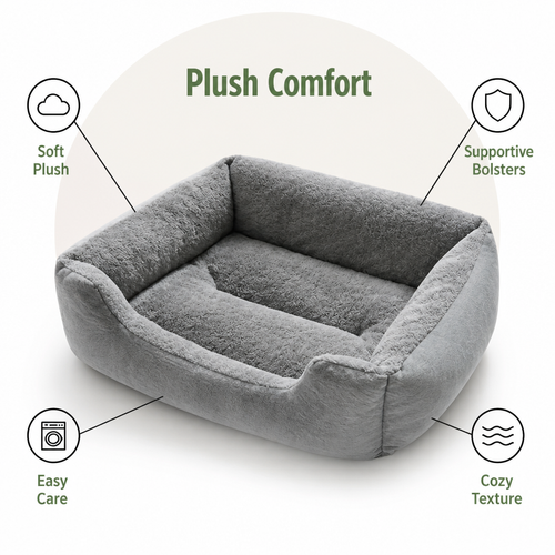 DogBedHouse All-Season Plush Donut Lounger