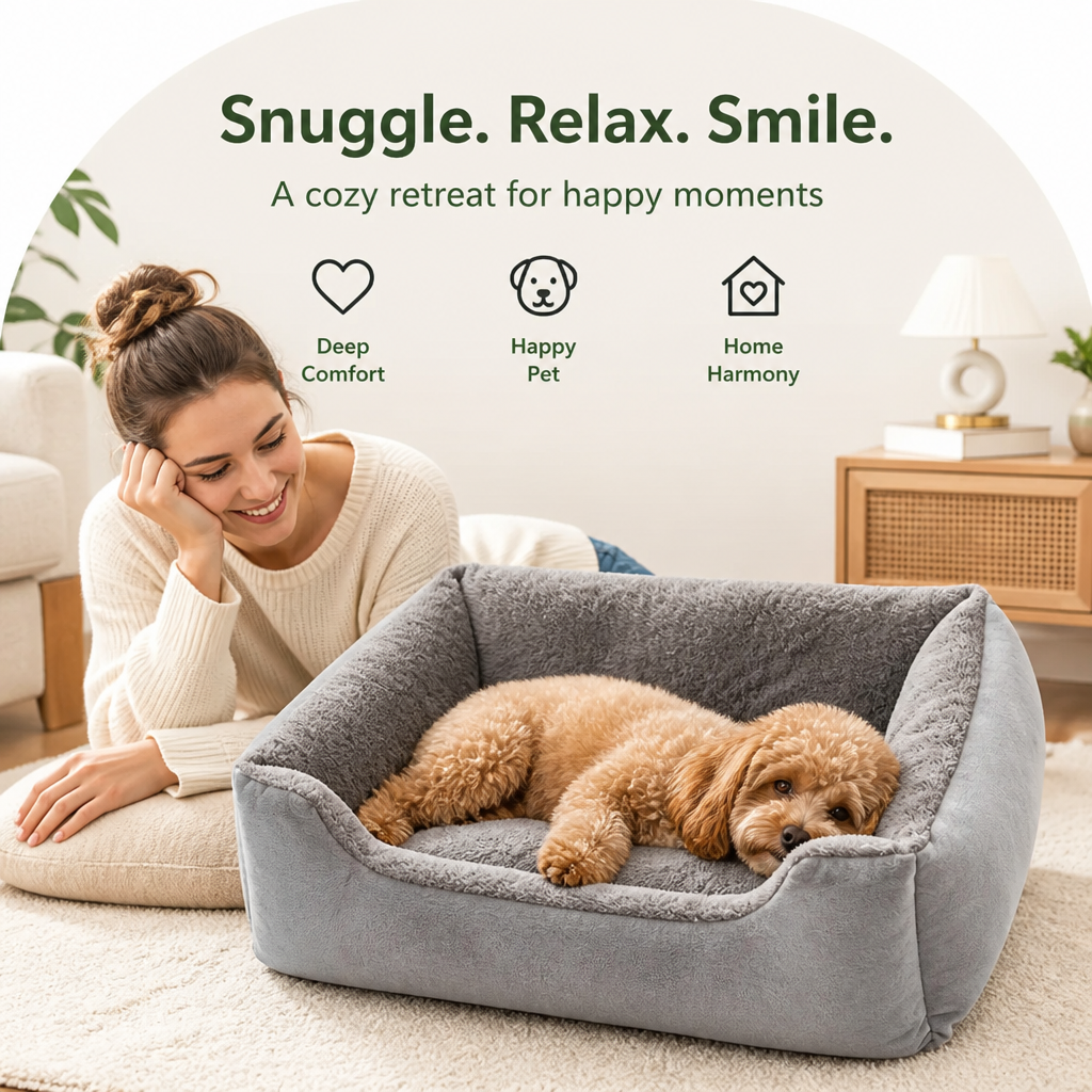 DogBedHouse All-Season Plush Donut Lounger