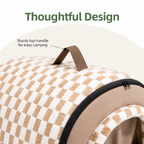 DogBedHouse All-Season Plush Enclosed Cat Bed (Removable & Washable Cover)