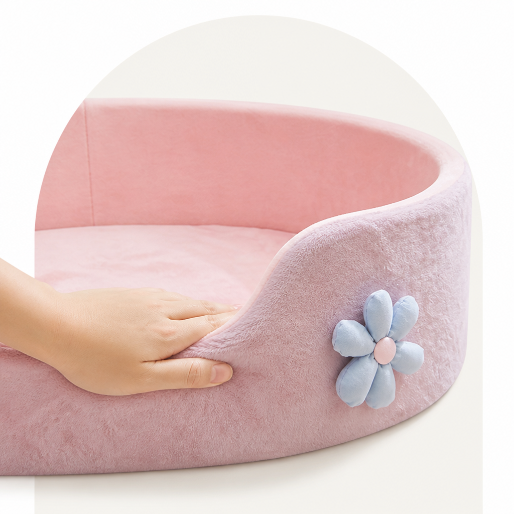 DogBedHouse All-Season Soft Plush Dog Bed (Removable Cover)