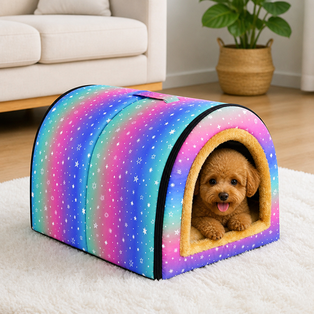 DogBedHouse All-Season Washable Pet House (Removable Cover)