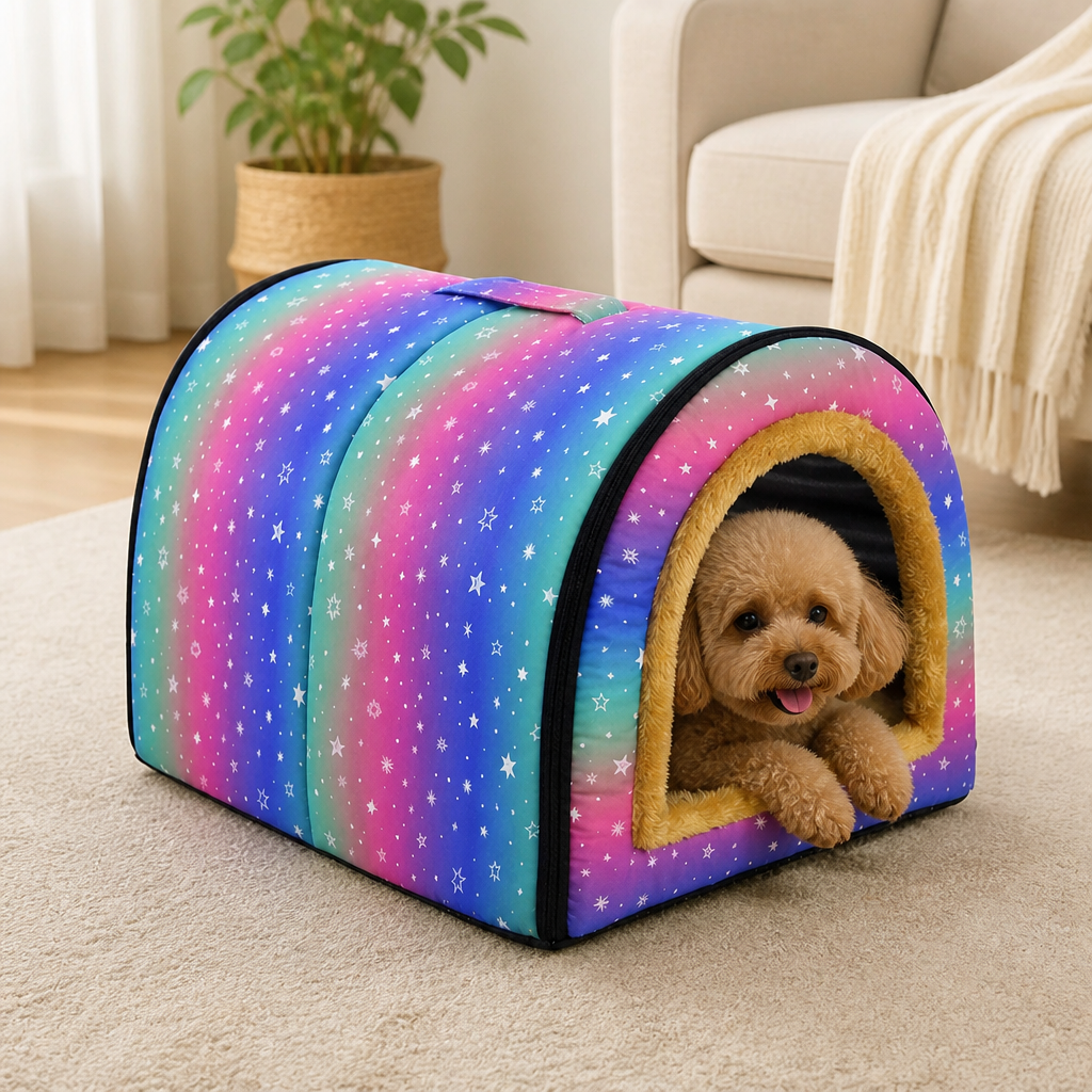 DogBedHouse All-Season Washable Pet House (Removable Cover)