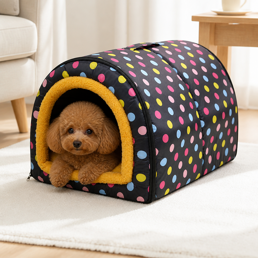 DogBedHouse All-Season Washable Pet House (Removable Cover)
