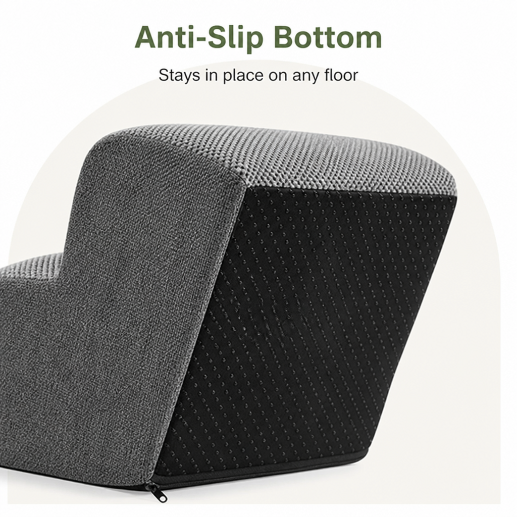 DogBedHouse Anti-Slip Corduroy & Washable Dog Stairs (Removable Cover)
