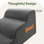 DogBedHouse Anti-Slip Corduroy & Washable Dog Stairs (Removable Cover)