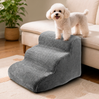 DogBedHouse Anti-Slip Corduroy & Washable Dog Stairs (Removable Cover)