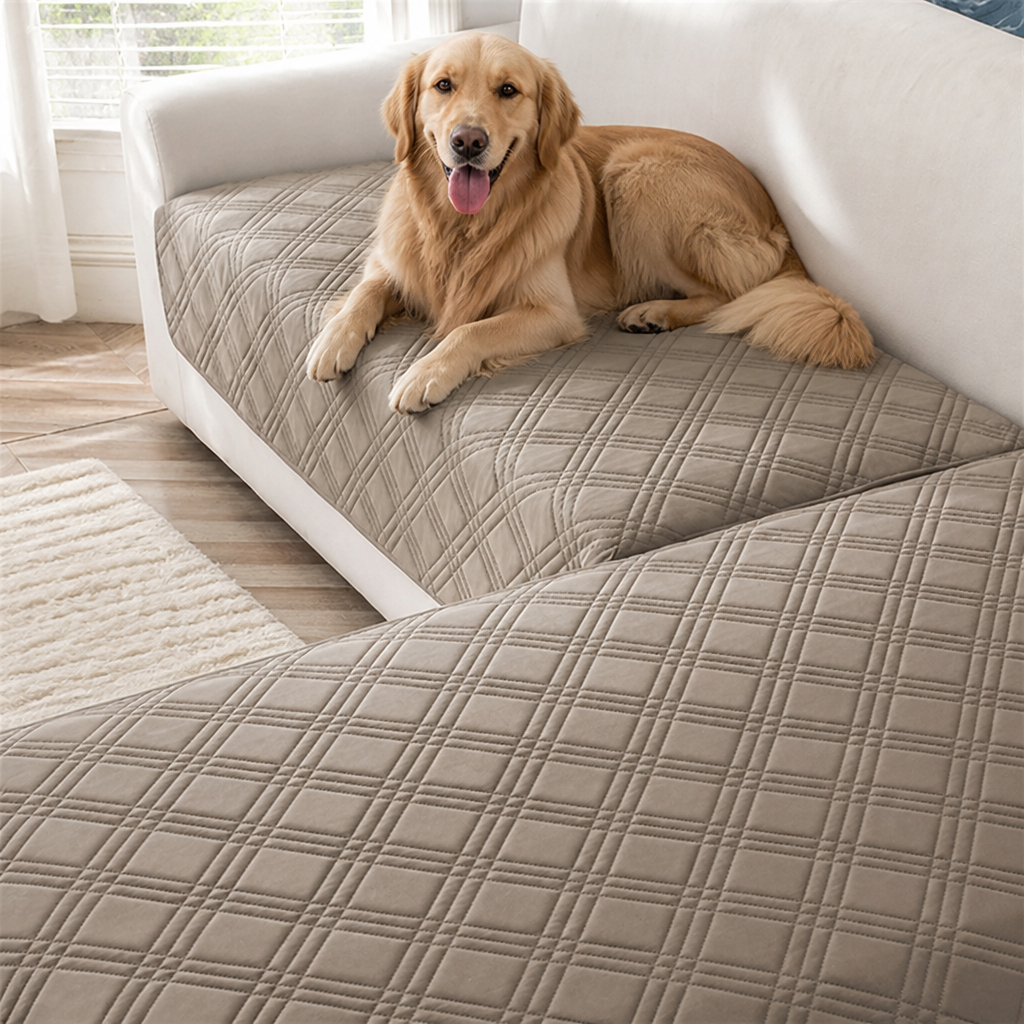DogBedHouse Anti-Slip & Hair-Resistant Sofa Seat Cover (2-Piece Set)