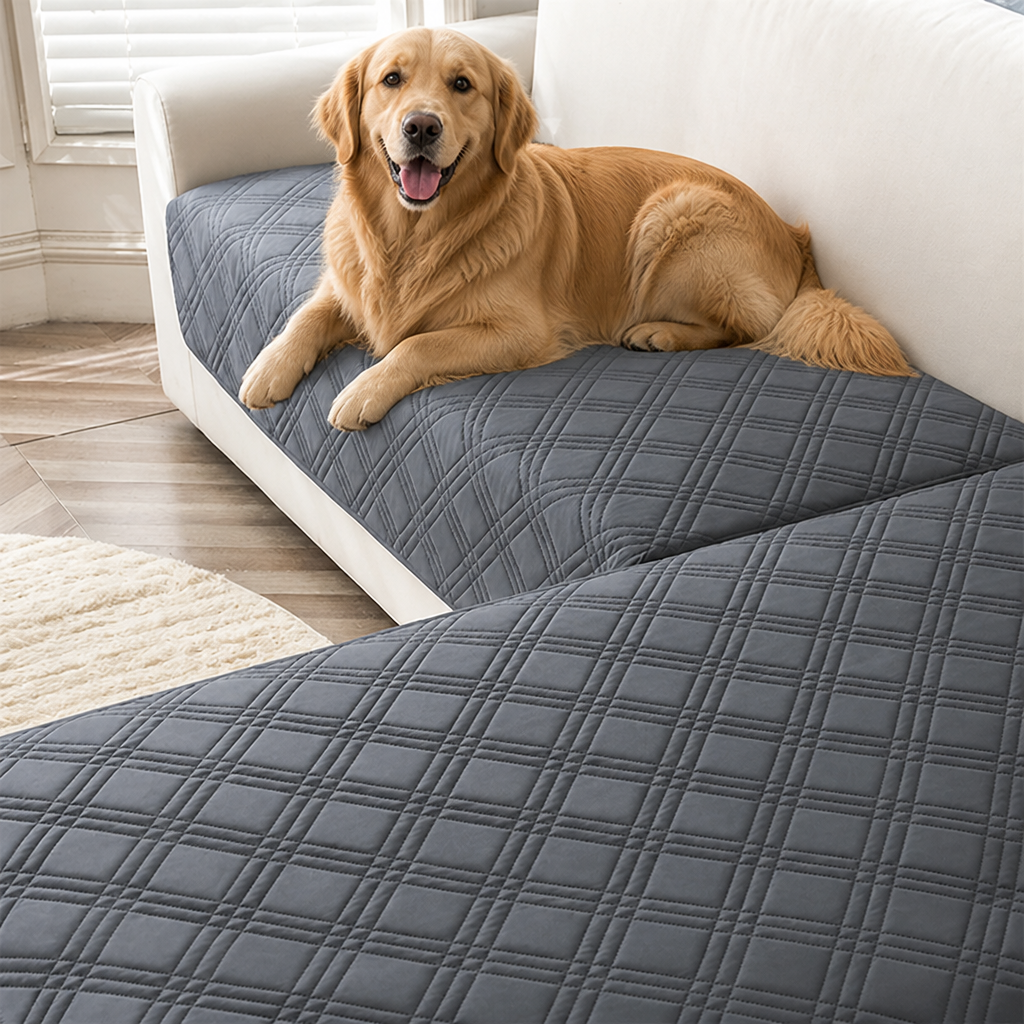 DogBedHouse Anti-Slip & Hair-Resistant Sofa Seat Cover (2-Piece Set)