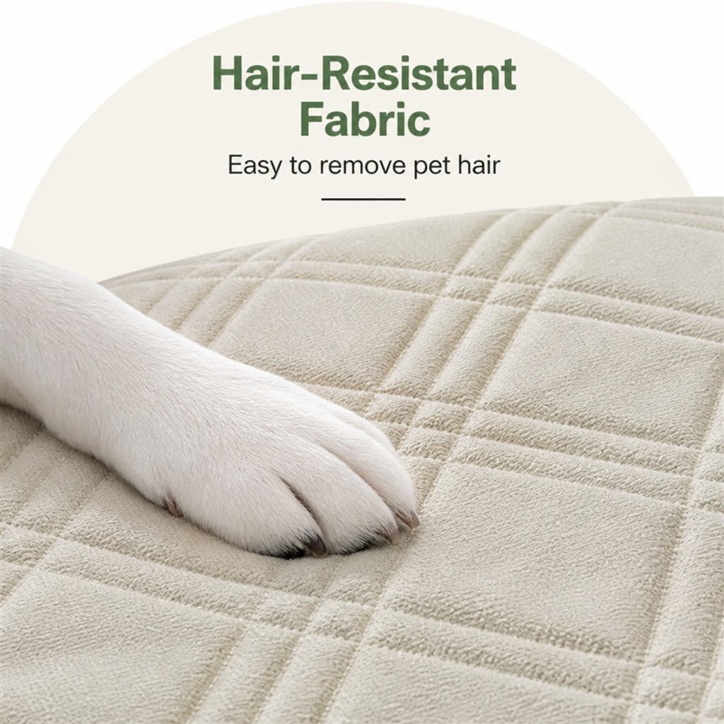 DogBedHouse Anti-Slip & Hair-Resistant Sofa Seat Cover (2-Piece Set)
