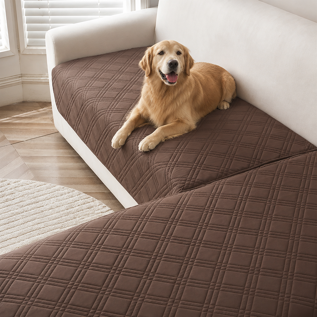DogBedHouse Anti-Slip & Hair-Resistant Sofa Seat Cover (2-Piece Set)