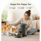 DogBedHouse App-Controlled & Portion-Controlled Pet Feeder (8.5-Cup Hopper)