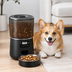 DogBedHouse App-Controlled & Scheduled Automatic Pet Feeder (Detachable Stainless Bowl)