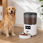 DogBedHouse App-Controlled & Scheduled Automatic Pet Feeder (Detachable Stainless Bowl)